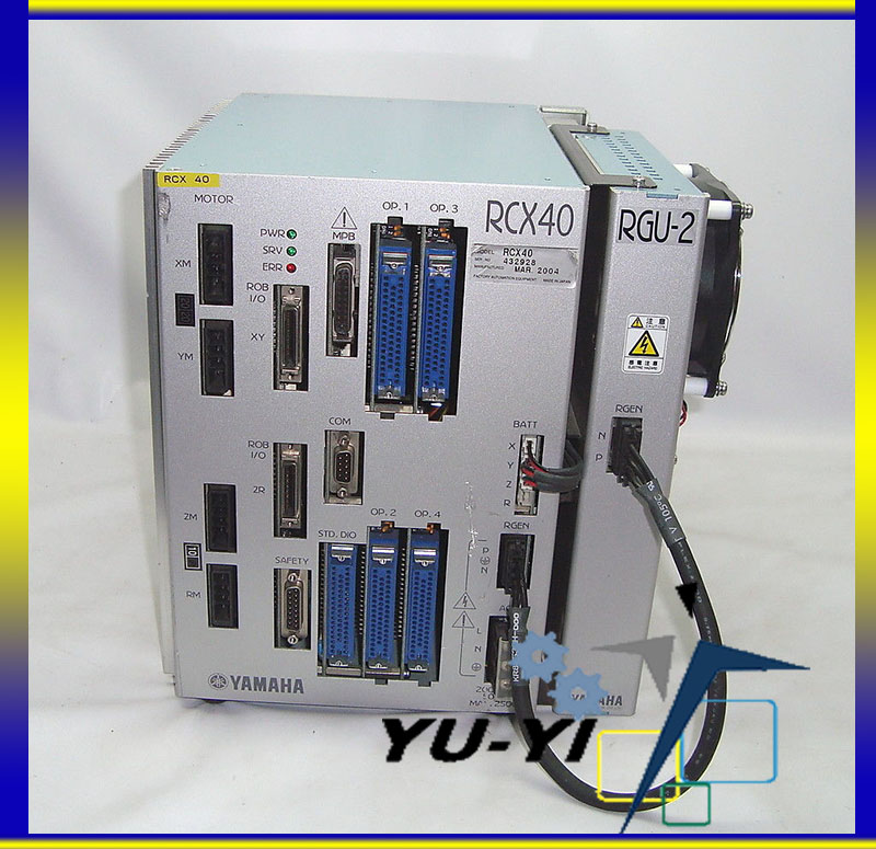 YAMAHA RCX40 4-AXIS ROBOT CONTROLLER WITH RGU-2 REGENERATIVE UNIT
